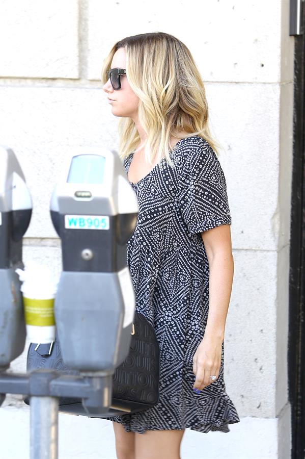 Hilary Duff leaving the gym in West Hollywood