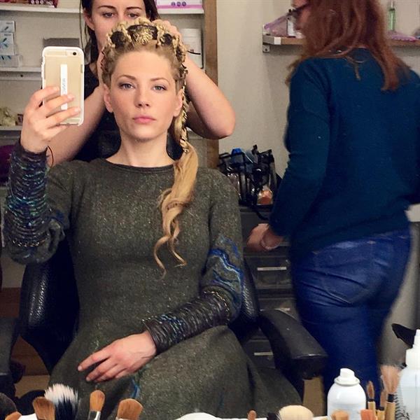 Katheryn Winnick taking a selfie