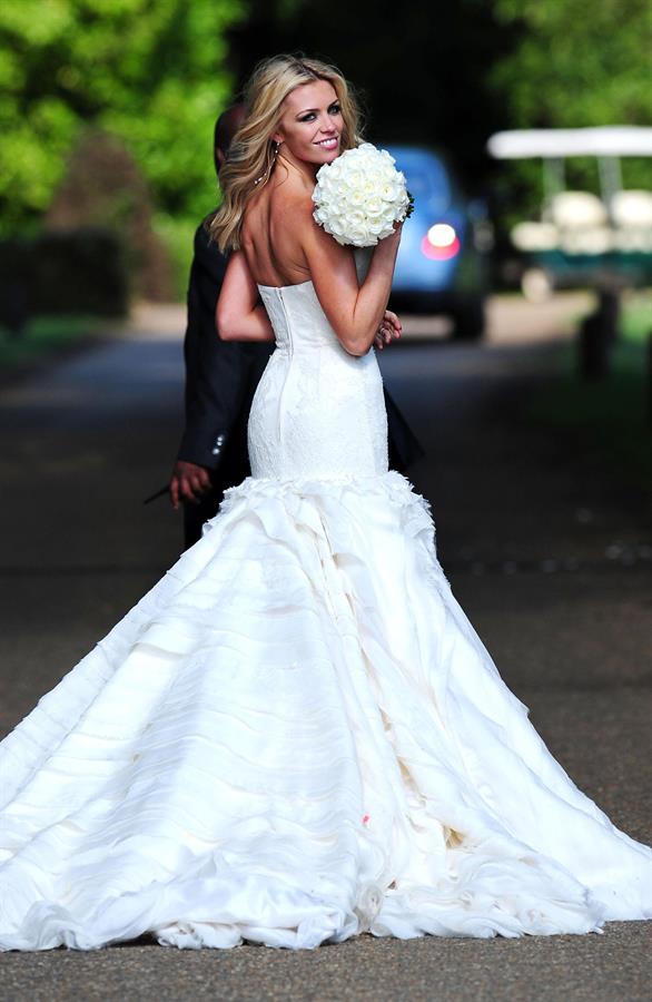 Abigail Clancy wedding day June 30, 2011