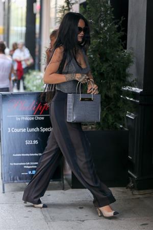 Rihanna arriving at Philippe Chow Restaurant in New York City August 18, 2014