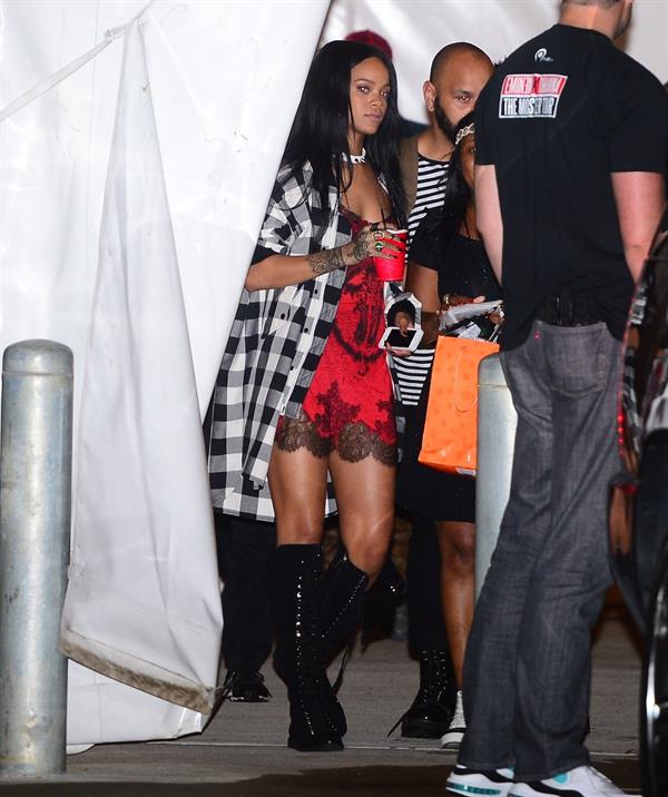 Rihanna arriving at VIP Nightclub August 18, 2014