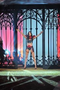 Adriana Lima on the runway at Victoria's Secret Fashion Show 2010