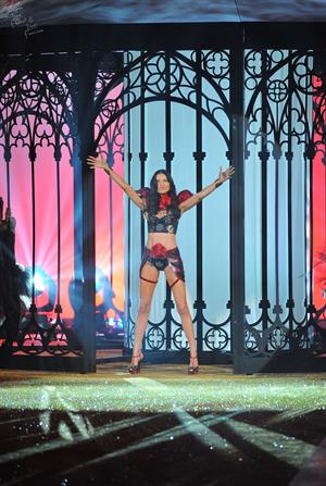 Adriana Lima on the runway at Victoria's Secret Fashion Show 2010
