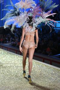 Adriana Lima on the runway at Victoria's Secret Fashion Show 2010