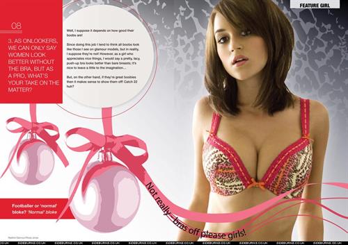 Rosie Jones in lingerie