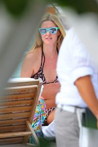 Nicky Hilton Hotel pool in Miami - December 31, 2012