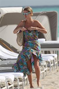 Nicky Hilton Hotel pool in Miami - December 31, 2012