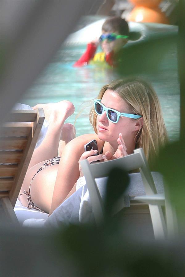 Nicky Hilton Hotel pool in Miami - December 31, 2012