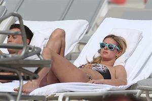 Nicky Hilton Hotel pool in Miami - December 31, 2012