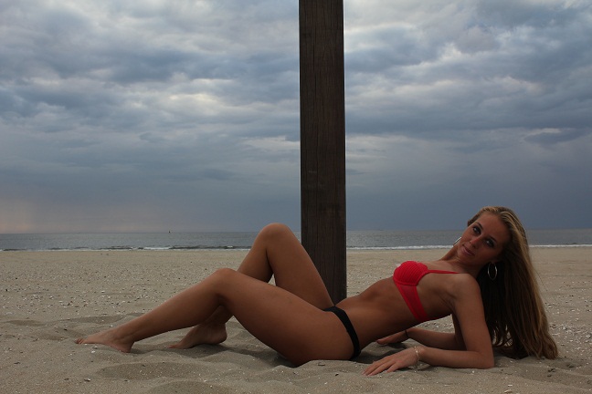 Verona Van De Leur in a bikini