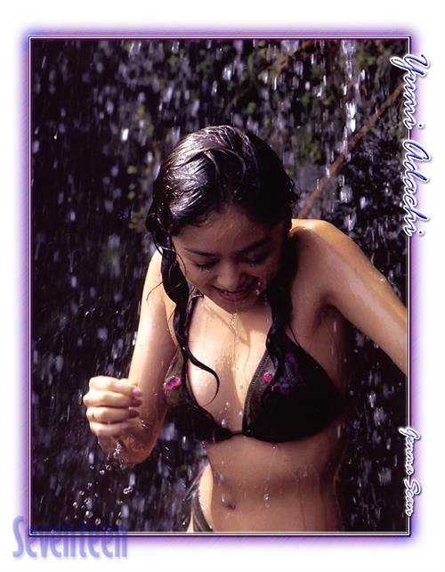 Yumi Adachi in a bikini