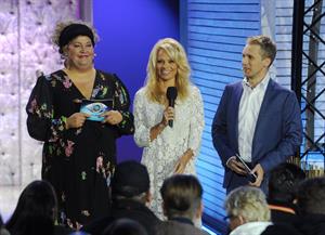 Pamela Anderson Attends the TV Show Promi Big Brother in Berlin 24.09.13 