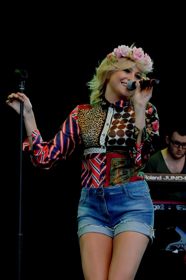 Pixie Lott performs at the Cornbury Music Festival at Great Tew Estate on June 29, 2012 in Oxford, England