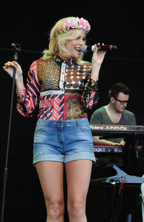 Pixie Lott performs at the Cornbury Music Festival at Great Tew Estate on June 29, 2012 in Oxford, England