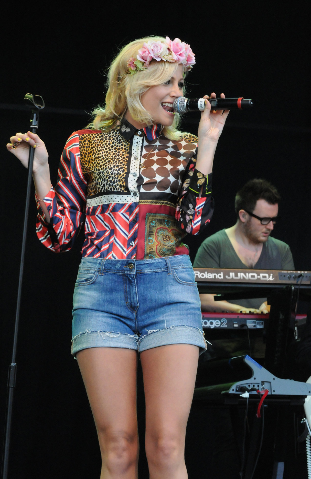 Pixie Lott performs at the Cornbury Music Festival at Great Tew Estate on June 29, 2012 in Oxford, England