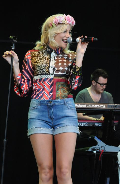 Pixie Lott performs at the Cornbury Music Festival at Great Tew Estate on June 29, 2012 in Oxford, England