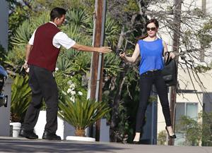 Rose McGowan - Arriving at a hotel in Century City - August 9,2012