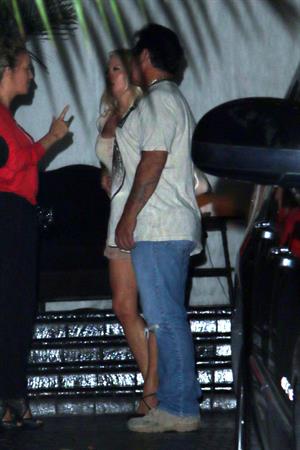 Pamela Anderson leaving Chateau Marmont in Los Angeles, August 20, 2014