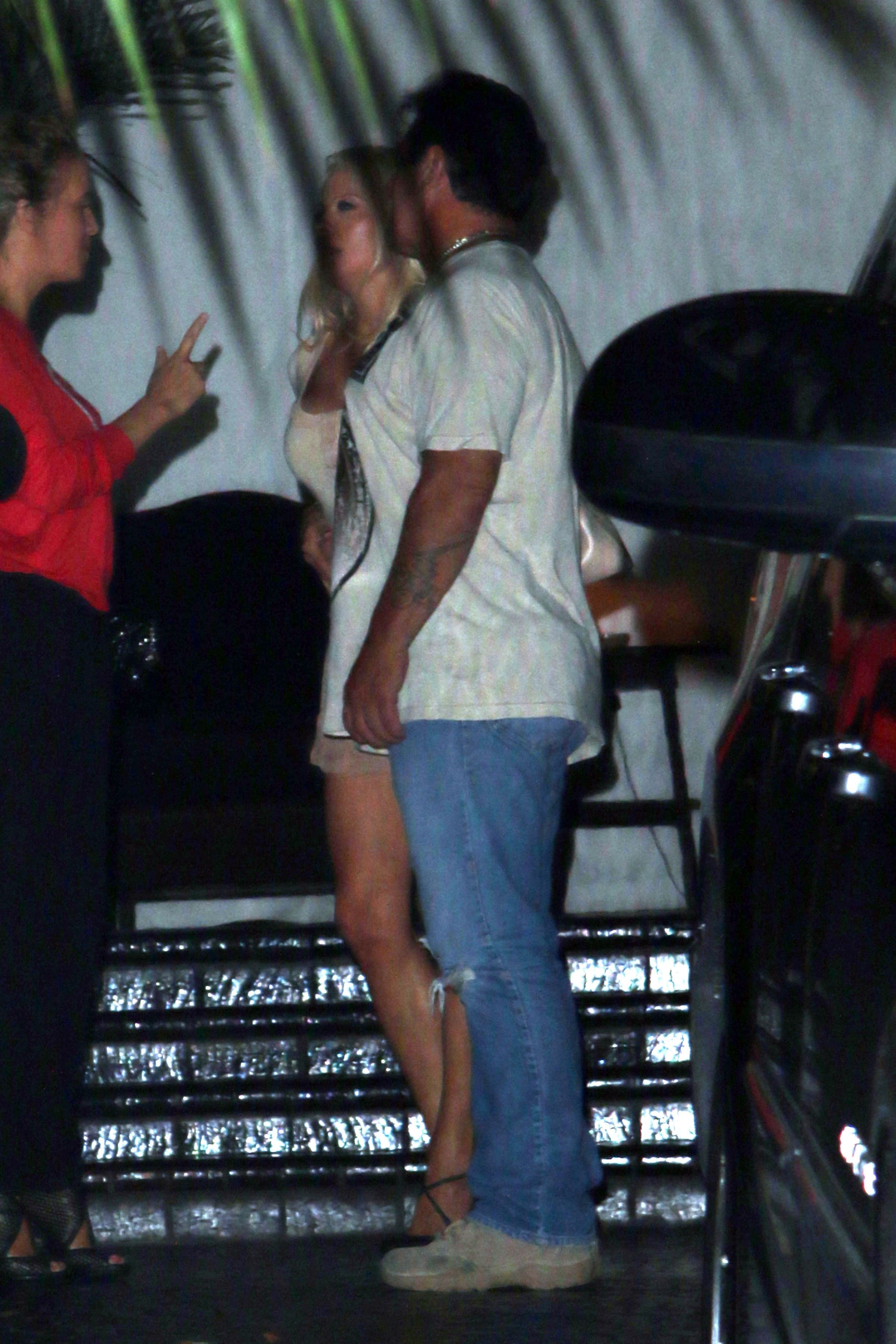 Pamela Anderson leaving Chateau Marmont in Los Angeles, August 20, 2014