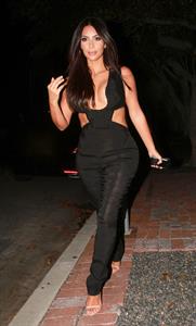 Kim Kardashian leaving the Fig  Olive restaurant in West Hollywood, August 20, 2014