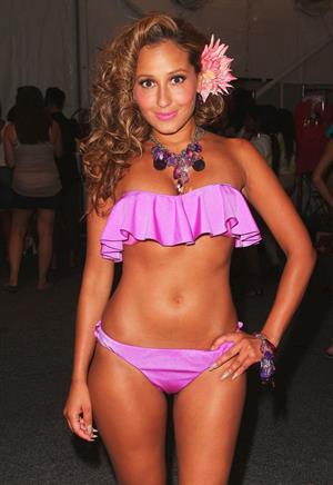 Adrienne Bailon Mercedes Benz Fashion Week Swim at the Raleigh - July 15, 2011