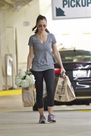 Minka Kelly grocery shopping in Los Angeles 1/14/13 