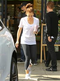 Minka Kelly at Earthbar in West Hollywood 11/9/12