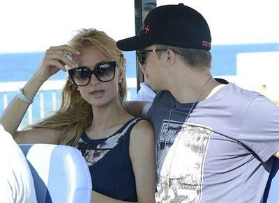 Paris Hilton Visting  Amnesia Port Forum Project  August 9, 2013