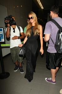 Paris Hilton arrive at LAX Airport 9/30/13