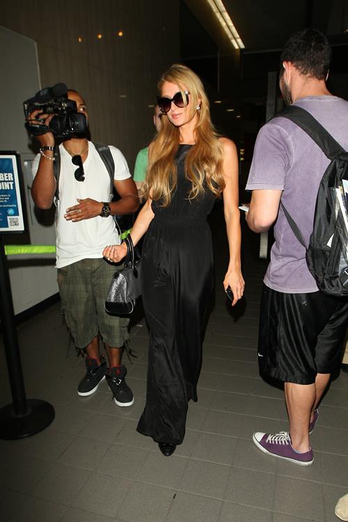 Paris Hilton arrive at LAX Airport 9/30/13
