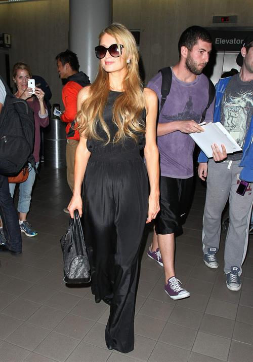 Paris Hilton arrive at LAX Airport 9/30/13