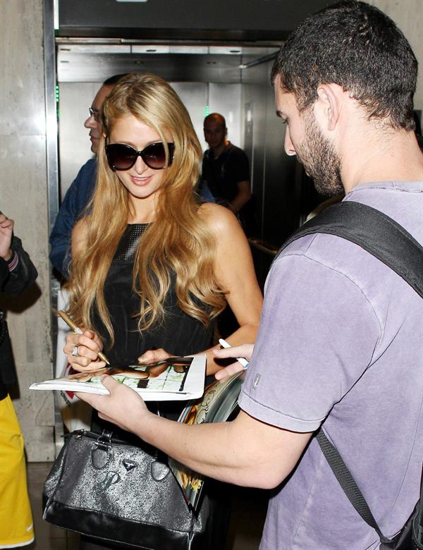 Paris Hilton arrive at LAX Airport 9/30/13