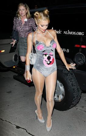 Paris Hilton  Playboy Mansion Halloween Party in Los Angeles October 26, 2013 