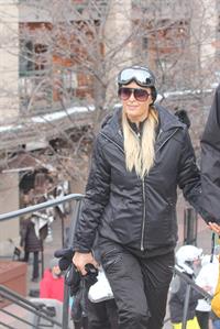 Paris Hilton enjoying a day in the mountains of Aspen December 18, 2012 
