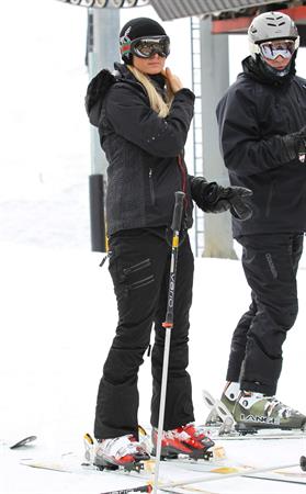 Paris Hilton enjoying a day in the mountains of Aspen December 18, 2012 