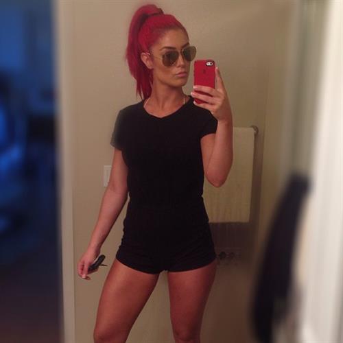 Natalie Eva Marie taking a selfie
