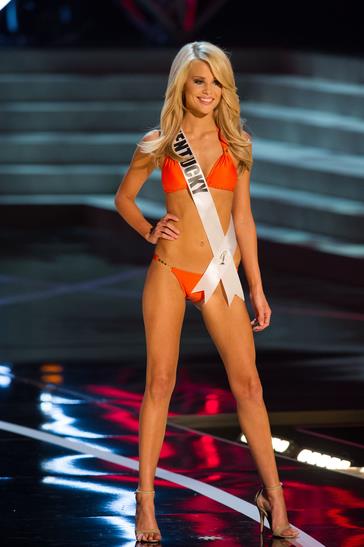 Allie Leggett in a bikini