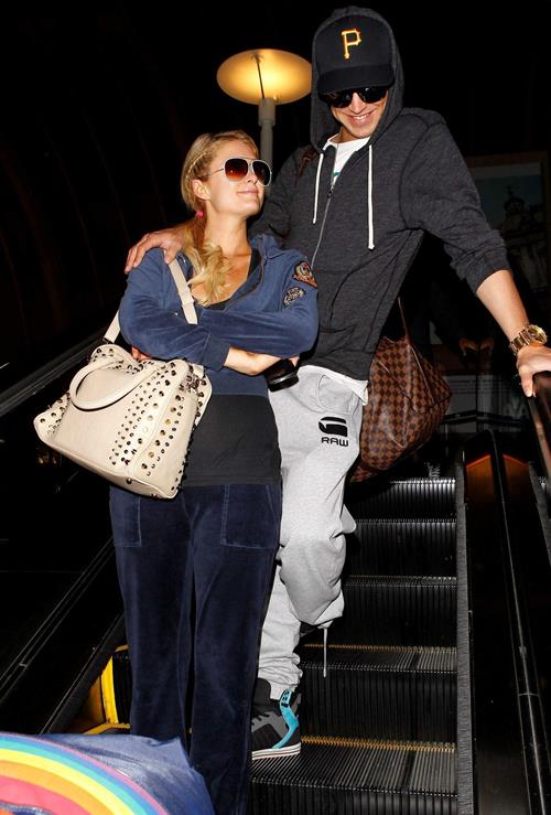 Paris Hilton and River Viiperi holding hands at LA. December 10, 2012 