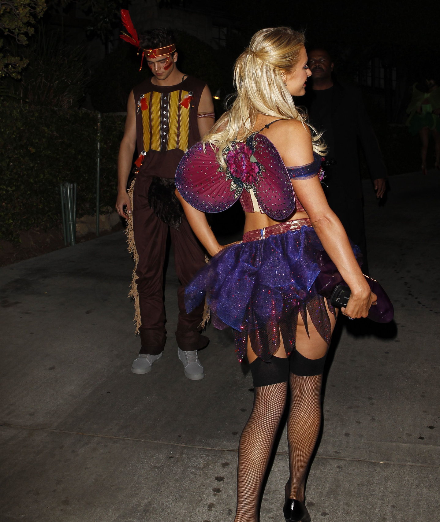 Paris Hilton at the Playboy Mansion Halloween Party in Los Angeles 10/27/12