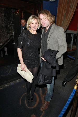 Abi Titmuss trip down the pink carpet 3rd feb 2011 