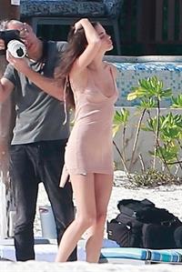 Sara Sampaioin Playa del Carmen, Mexico on December 17, 2017