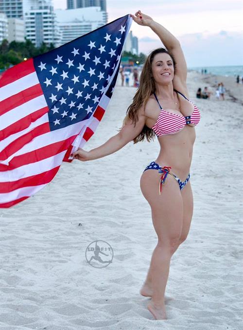 Linda Durbesson in a bikini