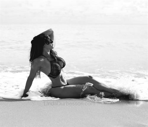 Linda Durbesson in a bikini