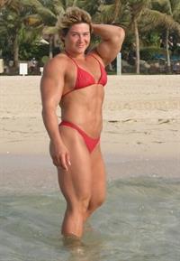 Alina Popa in a bikini