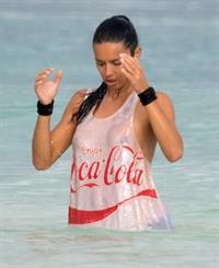 Adriana Lima – beach shoot candids in Cancun 12/2/13 