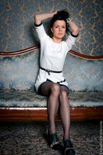 Teen Luize Saint sexy posing with lingerie and nude