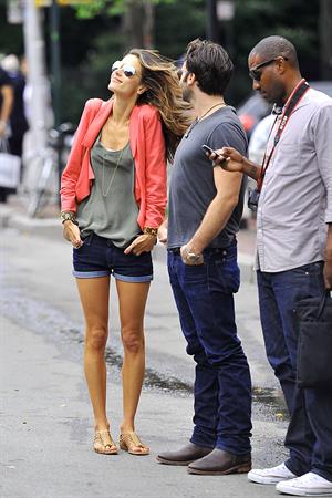 Alessandra Ambrosio Bar Pitti in New York City on June 23, 2011 