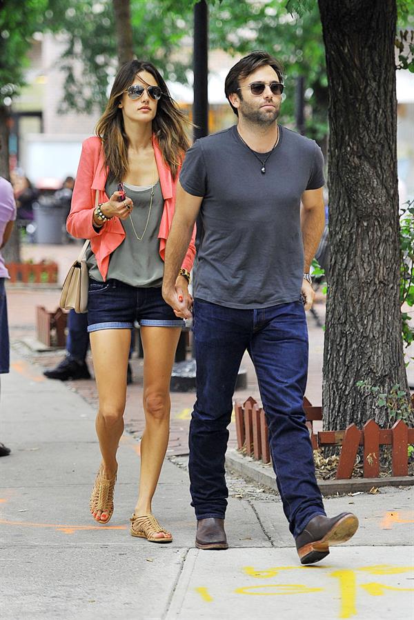 Alessandra Ambrosio Bar Pitti in New York City on June 23, 2011 