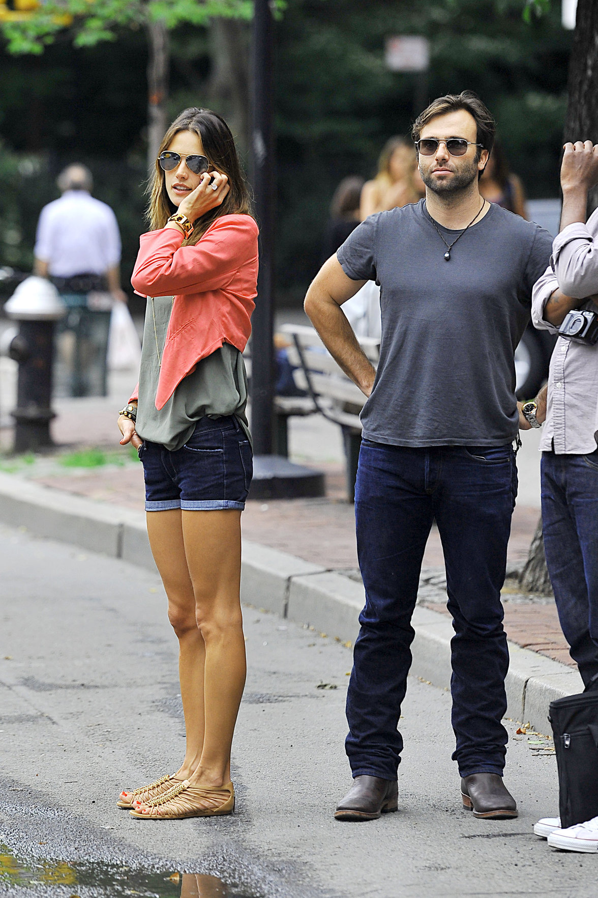 Alessandra Ambrosio Bar Pitti in New York City on June 23, 2011 