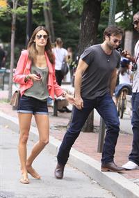 Alessandra Ambrosio Bar Pitti in New York City on June 23, 2011 